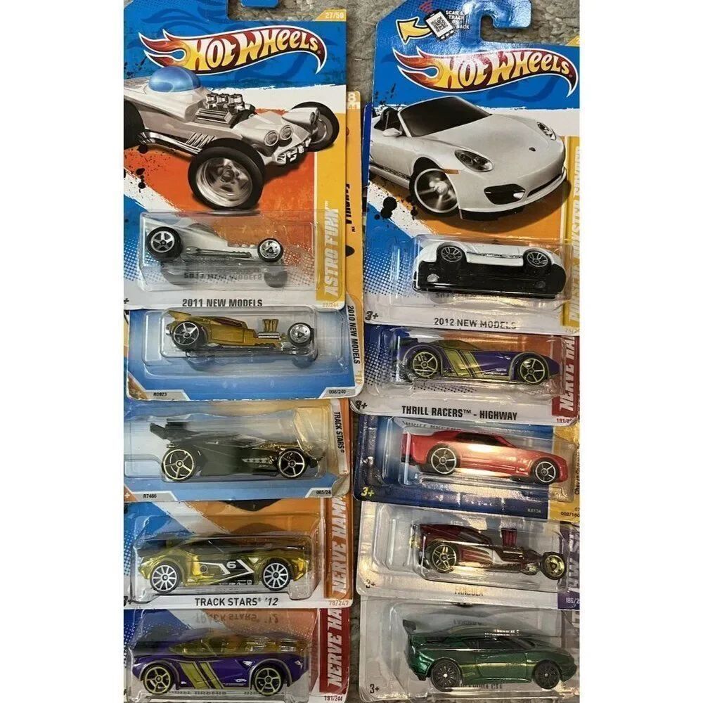 Hot Wheels Lot ofβ10 Thrill Racers Lotus Evora Fangula Camaro Draft King New